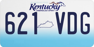 KY license plate 621VDG