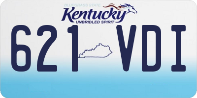 KY license plate 621VDI