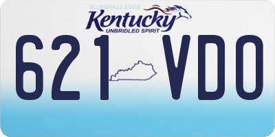 KY license plate 621VDO