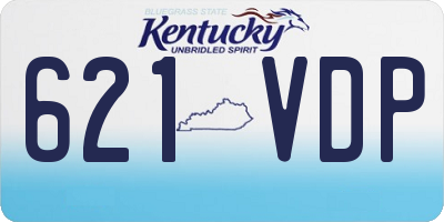 KY license plate 621VDP