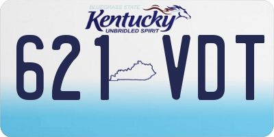 KY license plate 621VDT