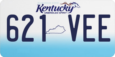KY license plate 621VEE