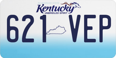KY license plate 621VEP