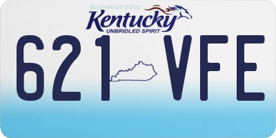 KY license plate 621VFE