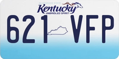 KY license plate 621VFP