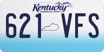 KY license plate 621VFS
