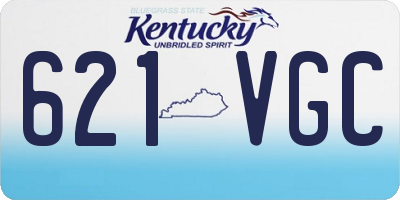 KY license plate 621VGC