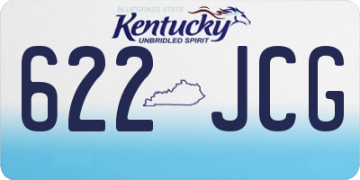 KY license plate 622JCG