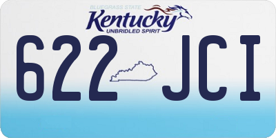 KY license plate 622JCI