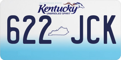 KY license plate 622JCK