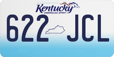 KY license plate 622JCL