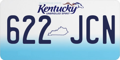 KY license plate 622JCN