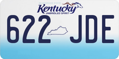 KY license plate 622JDE