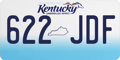 KY license plate 622JDF