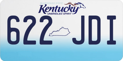 KY license plate 622JDI