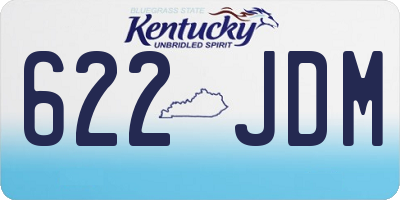 KY license plate 622JDM
