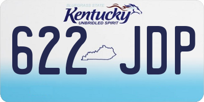 KY license plate 622JDP