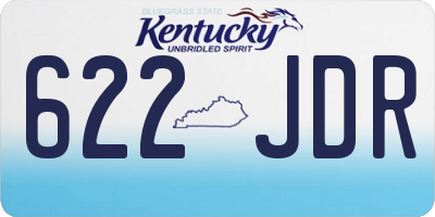 KY license plate 622JDR