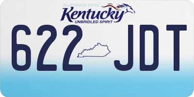KY license plate 622JDT