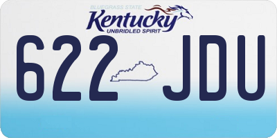 KY license plate 622JDU