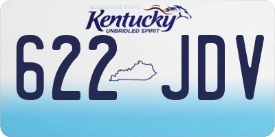 KY license plate 622JDV