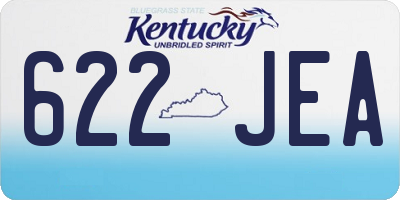 KY license plate 622JEA