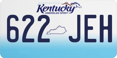 KY license plate 622JEH