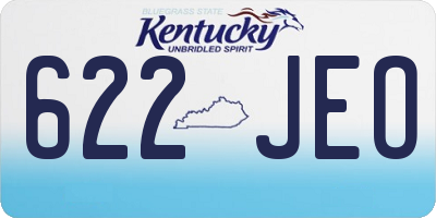 KY license plate 622JEO