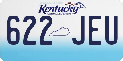 KY license plate 622JEU