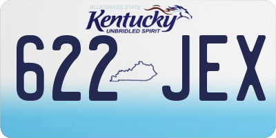 KY license plate 622JEX