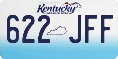 KY license plate 622JFF