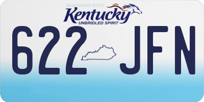 KY license plate 622JFN