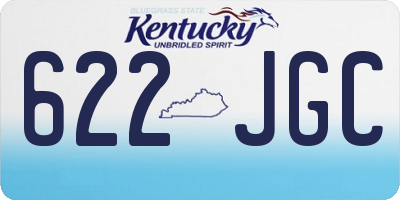 KY license plate 622JGC