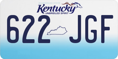 KY license plate 622JGF