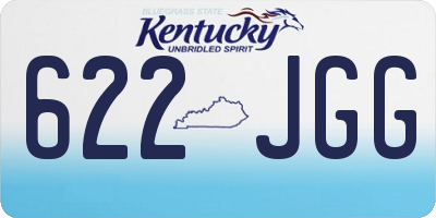 KY license plate 622JGG
