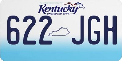 KY license plate 622JGH