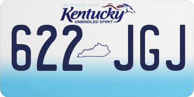 KY license plate 622JGJ