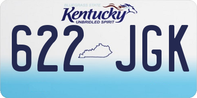 KY license plate 622JGK