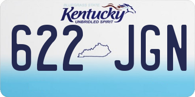 KY license plate 622JGN