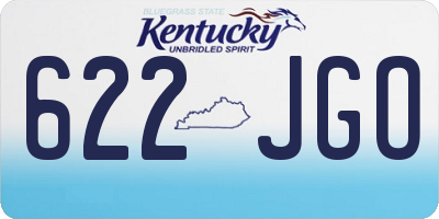 KY license plate 622JGO