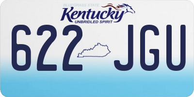 KY license plate 622JGU