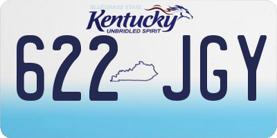 KY license plate 622JGY