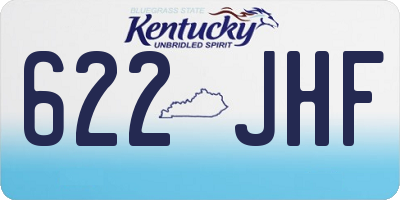 KY license plate 622JHF