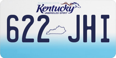 KY license plate 622JHI