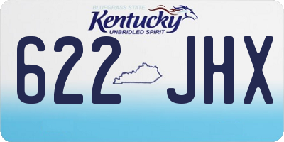 KY license plate 622JHX