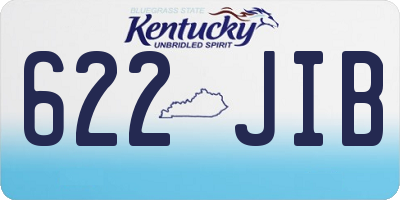 KY license plate 622JIB