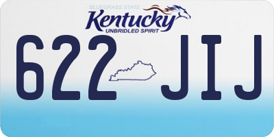 KY license plate 622JIJ