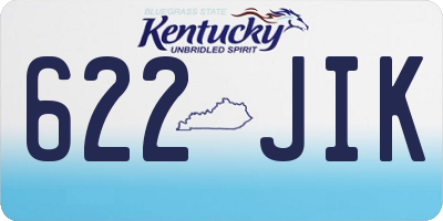 KY license plate 622JIK