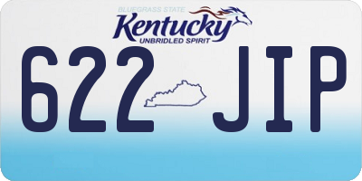 KY license plate 622JIP