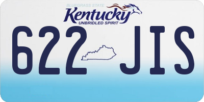 KY license plate 622JIS